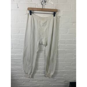 Lee Men's High Rise Straight Leg Thermal Sweatpants Pull-On Gray Size XL